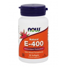 Витамины NOW Vitamin E-400 50 капсул