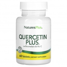  Natures Plus Quercetin + Vit C Bromelain 60 